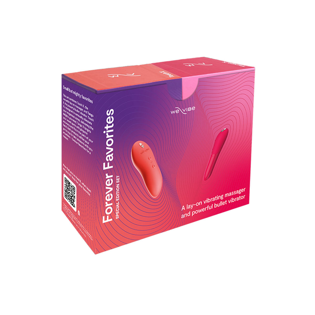 We-Vibe - Forever Favorites – Lay-On Vibrating Massager &amp; Bullet Vibrator Special Edition Set – Red/Coral