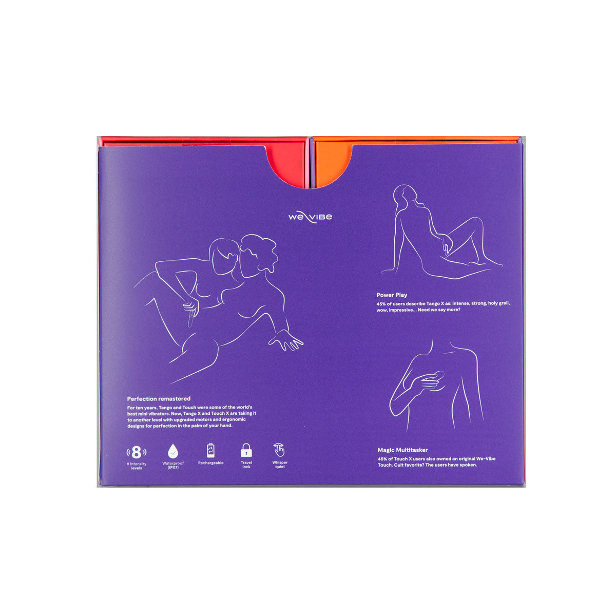We-Vibe - Forever Favorites – Lay-On Vibrating Massager &amp; Bullet Vibrator Special Edition Set – Red/Coral