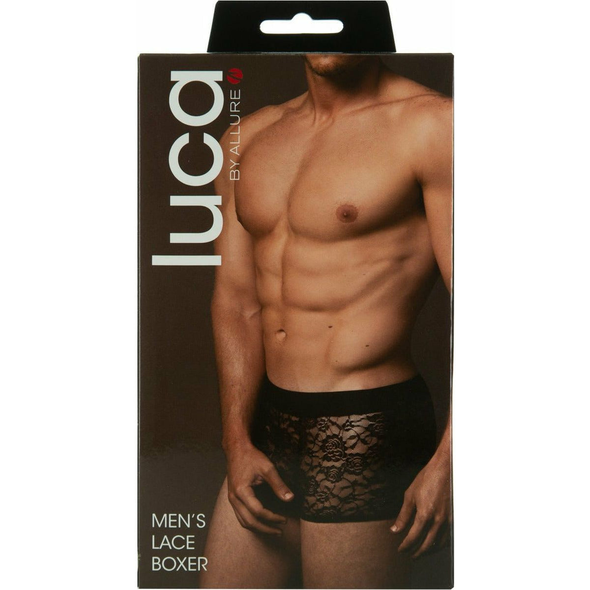 Allure Luca – Men’s Lace Boxer – Black – L/XL