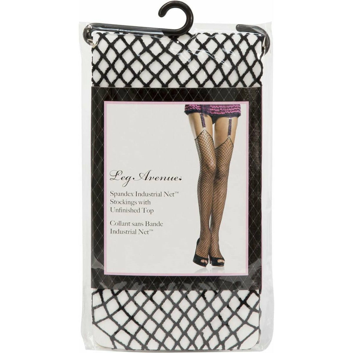 Leg Avenue Spandex Industrial Net Stockings - Black - One Size