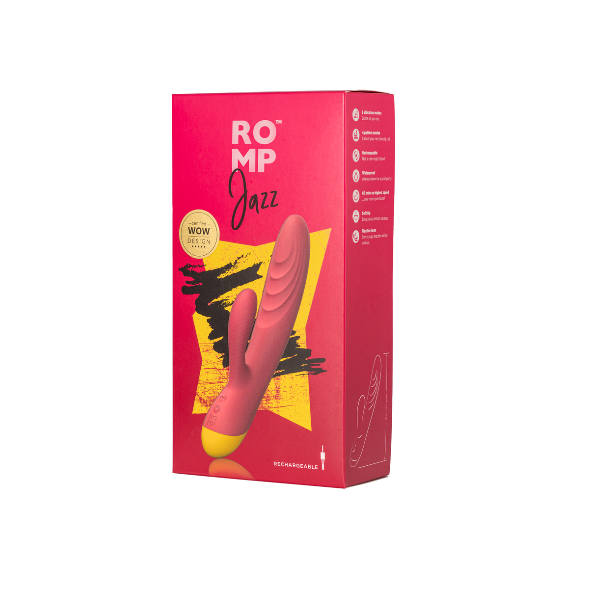 ROMP Jazz – Rabbit Vibrator – Fuchsia