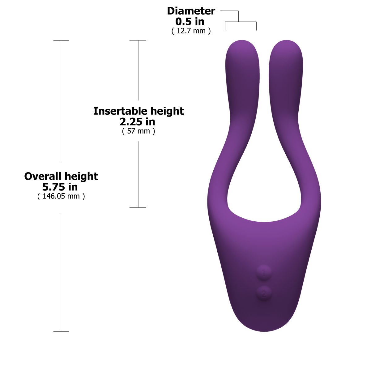 Doc Johnson Tryst V2 Bendable Multi Erogenous Zone Silicone Massager - Purple | BMS Enterprises Doc Johnson Tryst V2 Bendable Multi Erogenous Zone Silicone Massager - Purple | BMS Enterprises