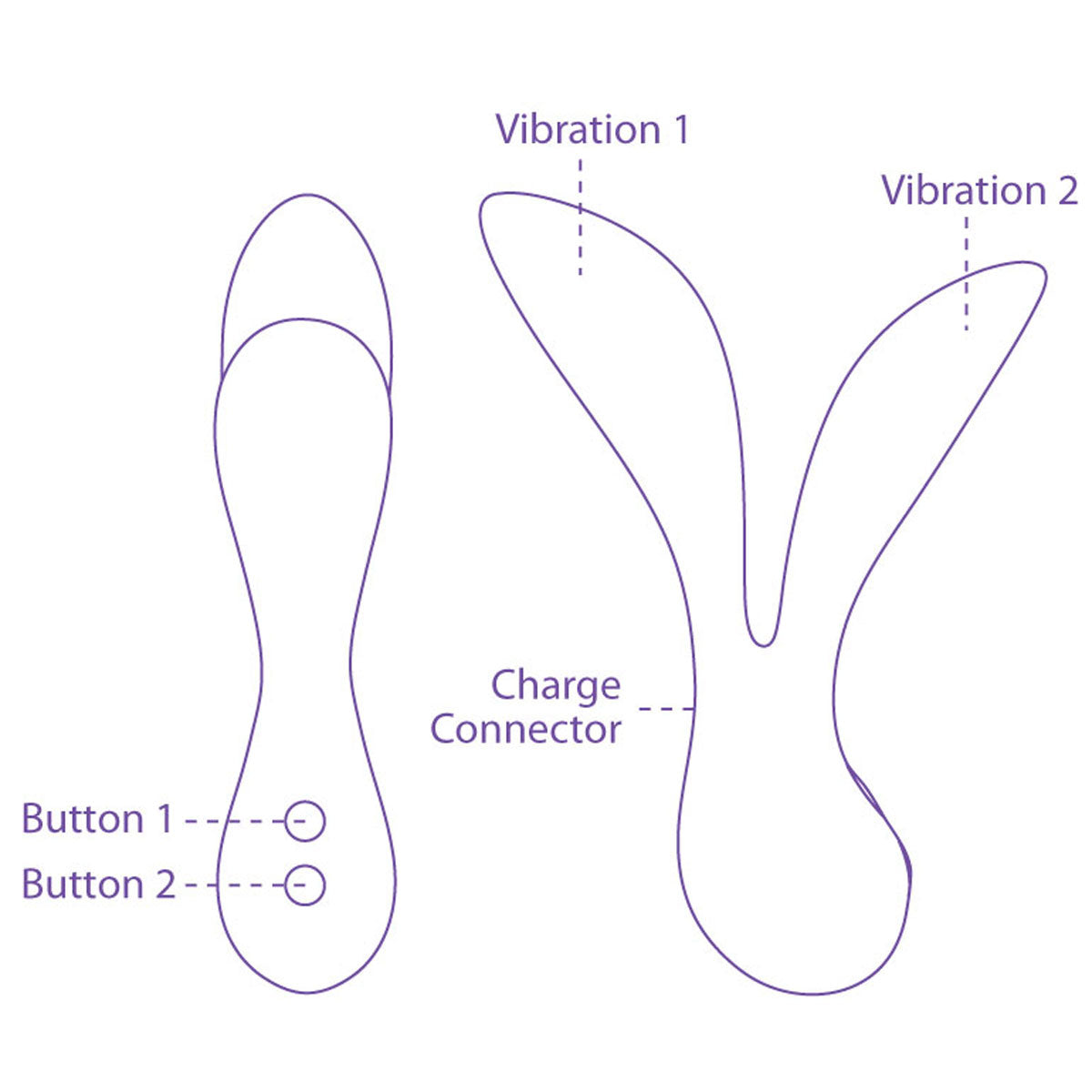 Swan Leaf+ Vitality+ Vibrator - Purple